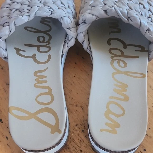 Sam Edelman Ainslie Braided Size 9.5 Slide Sandal Platform Desert Beige - Picture 7 of 10